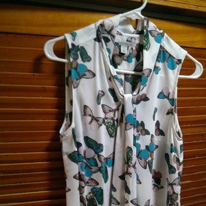 Halogen Short Sleeve Butterfly Blouse
